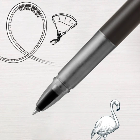 Ручка роллер Parker Vector XL (2159774) Black CT F черн. черн. подар.кор.