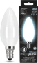 Лампа светодиодная Gauss Filament 103201209 9Вт цок.:E14 свеча 220B св.свеч.бел.нейт. (упак.:10шт)