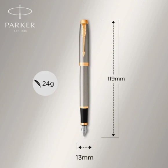 Ручка перьев. Parker IM Core F321 (1931649) Brushed Metal GT F сталь нержавеющая подар.кор. Ручка перьев. Parker IM Core F321 (1931649) Brushed Metal GT F сталь нержавеющая подар.кор.