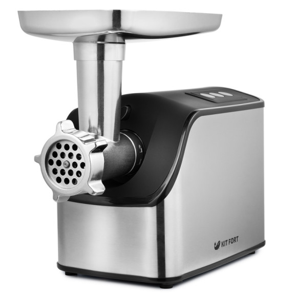 Мясорубка Kitfort КТ-2103 1800Вт серебристый/черный Мясорубка Kitfort КТ-2103 1800Вт серебристый/черный