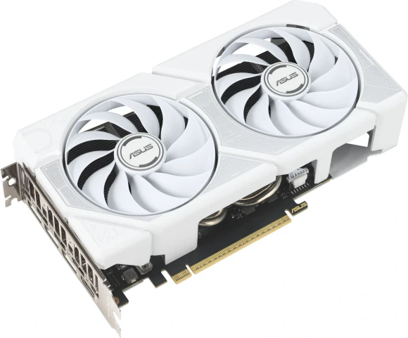Видеокарта Asus PCI-E 5.0 DUAL-RTX5060TI-O16G-WHITE NVIDIA GeForce RTX 5060TI 16Gb 128bit GDDR7 2602/28000 HDMIx1 DPx3 HDCP Ret