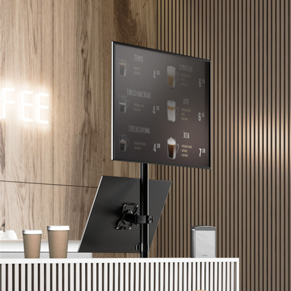 Кронштейн для мониторов Onkron D208E черный 13"-34" макс.16кг настольный поворот и наклон Кронштейн для мониторов Onkron D208E черный 13"-34" макс.16кг настольный поворот и наклон