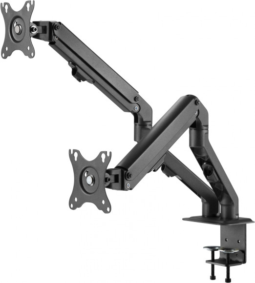 Кронштейн для мониторов Ultramounts UM729 черный 17"-27" макс.7кг крепление к столешнице поворот и наклон