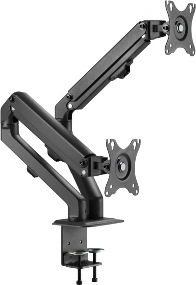 Кронштейн для мониторов Ultramounts UM729 черный 17"-27" макс.7кг крепление к столешнице поворот и наклон