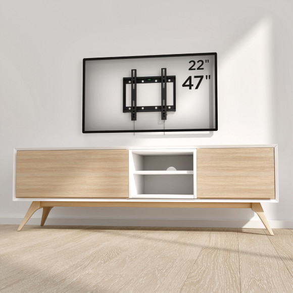 Кронштейн для телевизора Holder LCD-F2608 черный 22"-47" макс.40кг настенный фиксированный Кронштейн для телевизора Holder LCD-F2608 черный 22"-47" макс.40кг настенный фиксированный