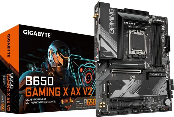 Материнская плата Gigabyte B650 GAMING X AX V2 Socket AM5 AMD B650 ATX AC`97 8ch(7.1) 2.5Gg RAID+HDMI+DP Материнская плата Gigabyte B650 GAMING X AX V2 Socket AM5 AMD B650 ATX AC`97 8ch(7.1) 2.5Gg RAID+HDMI+DP