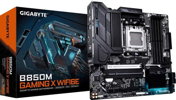 Материнская плата Gigabyte B850M GAMING X WIFI6E Socket AM5 AMD B850 4xDDR5 mATX AC`97 8ch(7.1) 2.5Gg RAID+HDMI+DP