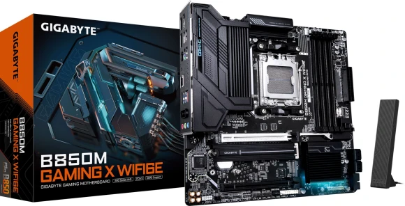 Материнская плата Gigabyte B850M GAMING X WIFI6E Socket AM5 AMD B850 4xDDR5 mATX AC`97 8ch(7.1) 2.5Gg RAID+HDMI+DP