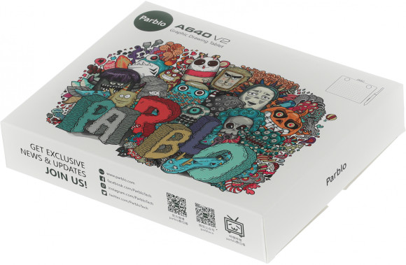 Графический планшет Parblo A640 V2 USB Type-C черный Графический планшет Parblo A640 V2 USB Type-C черный