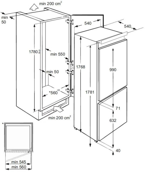 Холодильник Lex RBI 201 NF 2-хкамерн. (CHHI000016) Холодильник Lex RBI 201 NF 2-хкамерн. (CHHI000016)