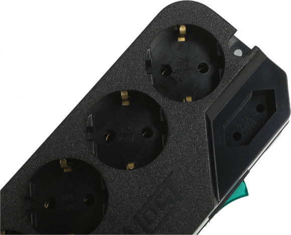 Сетевой фильтр Most CRG 5м (6 розеток) черный (блистер)