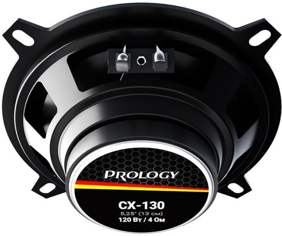 Колонки автомобильные Prology CX-130 120Вт 88дБ 4Ом 13см (5дюйм) (ком.:2кол.) коаксиальные двухполосные Колонки автомобильные Prology CX-130 120Вт 88дБ 4Ом 13см (5дюйм) (ком.:2кол.) коаксиальные двухполосные