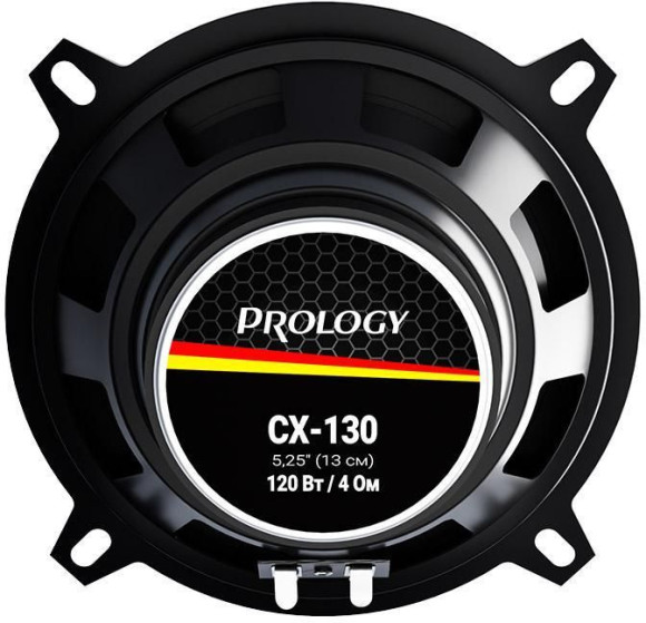 Колонки автомобильные Prology CX-130 120Вт 88дБ 4Ом 13см (5дюйм) (ком.:2кол.) коаксиальные двухполосные Колонки автомобильные Prology CX-130 120Вт 88дБ 4Ом 13см (5дюйм) (ком.:2кол.) коаксиальные двухполосные