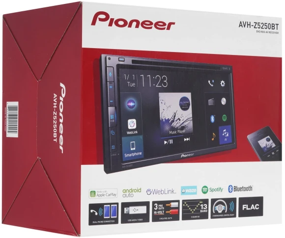 Автомагнитола Pioneer AVH-Z5250BT 2DIN 4x50Вт DSP 6.8" 3 ПДУ