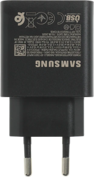 Сетевое зар./устр. Samsung EP-4511 45W 3A (PD) USB Type-C для Samsung черный (EP-T4511XBEGWW) Сетевое зар./устр. Samsung EP-4511 45W 3A (PD) USB Type-C для Samsung черный (EP-T4511XBEGWW)