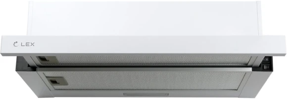Вытяжка встраиваемая Lex Hubble 600 WH белый управление: кнопочное (1 мотор)