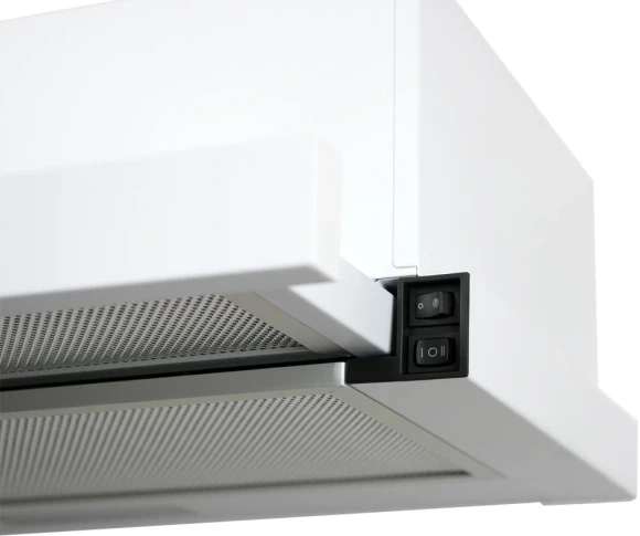 Вытяжка встраиваемая Lex Hubble 600 WH белый управление: кнопочное (1 мотор)