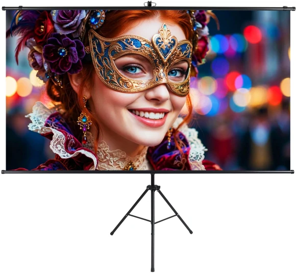 Экран на треноге Lumien 84" 110x190см Sky Cinema LSС-100101 16:9 напольный натяжной черный