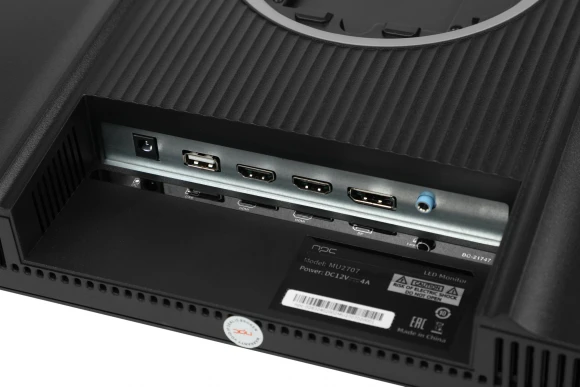 Монитор NPC 27" MU2707 черный IPS LED 5ms 16:9 HDMI M/M матовая HAS 250cd 178гр/178гр 3840x2160 60Hz DP 4K USB 5.5кг