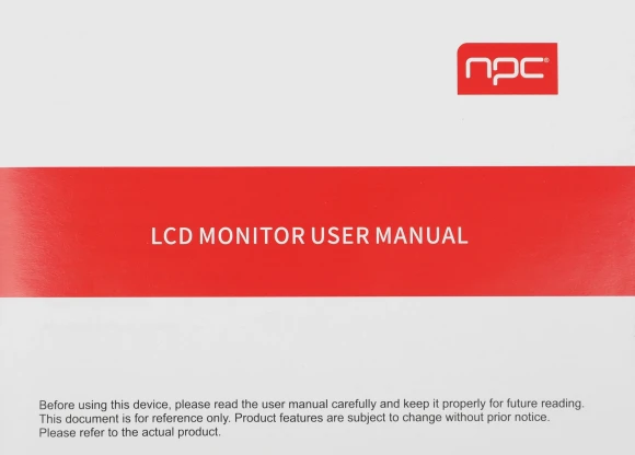 Монитор NPC 27" MU2707 черный IPS LED 5ms 16:9 HDMI M/M матовая HAS 250cd 178гр/178гр 3840x2160 60Hz DP 4K USB 5.5кг