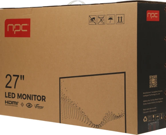 Монитор NPC 27" MU2707 черный IPS LED 5ms 16:9 HDMI M/M матовая HAS 250cd 178гр/178гр 3840x2160 60Hz DP 4K USB 5.5кг