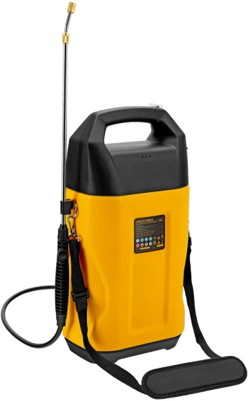 Опрыскиватель Denzel D-8LI аккум. наполь. 8л желтый/черный (64795)