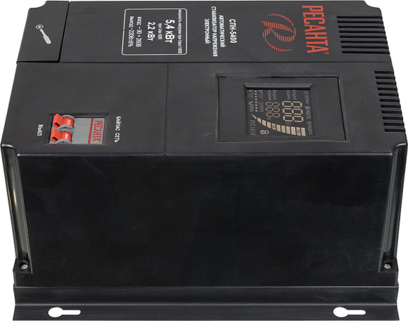 Стабилизатор напряжения Ресанта СПН-5400 однофазный черный (63/6/26)