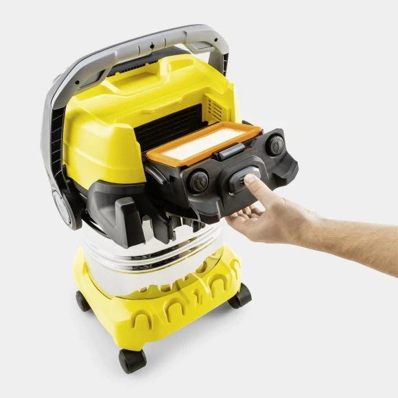 Строительный пылесос Karcher WD 6 P S V-30/8/35/T (YSY) 1300Вт (уборка: сухая/сбор воды) желтый