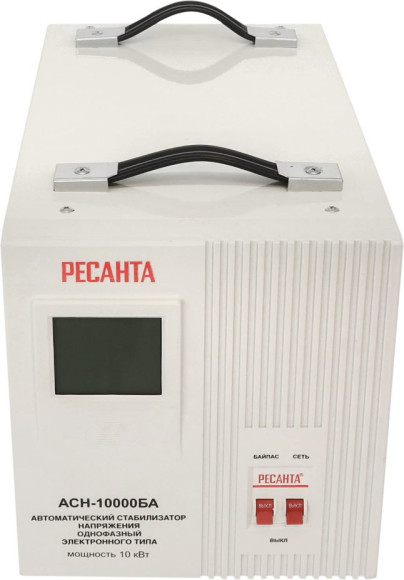 Стабилизатор напряжения Ресанта АСН-10000БА однофазный серый (63/6/40) Стабилизатор напряжения Ресанта АСН-10000БА однофазный серый (63/6/40)