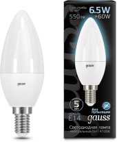 Лампа светодиодная Gauss MR16 7Вт цок.:GU10 спот 220B св.свеч.бел.теп. MR16 (упак.:1шт) (101506107)