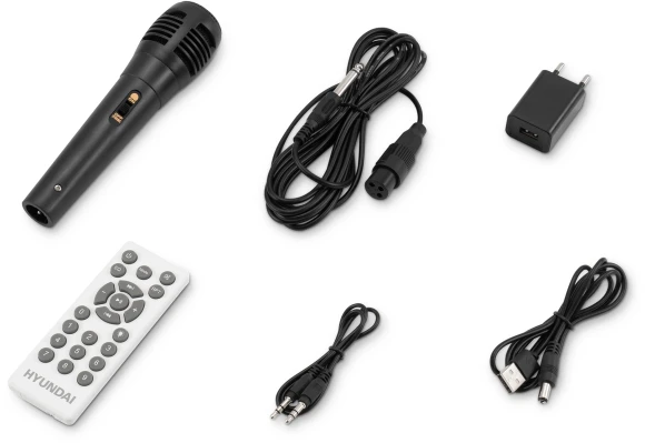 Минисистема Hyundai H-MC1298 черный 17Вт FM USB BT micro SD