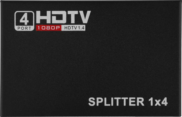 Сплиттер аудио-видео Premier 5-872-4 HDMI (f)/4xHDMI (f) черный
