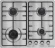 Газовая варочная поверхность Maunfeld EGHS.64.3STS-ES/G нержавеющая сталь