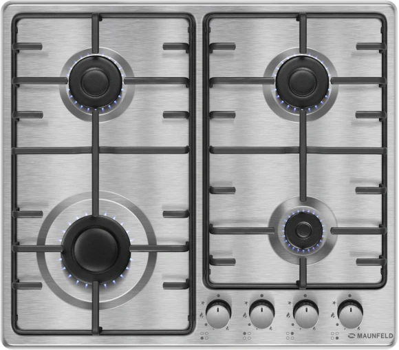 Газовая варочная поверхность Maunfeld EGHS.64.3STS-ES/G нержавеющая сталь