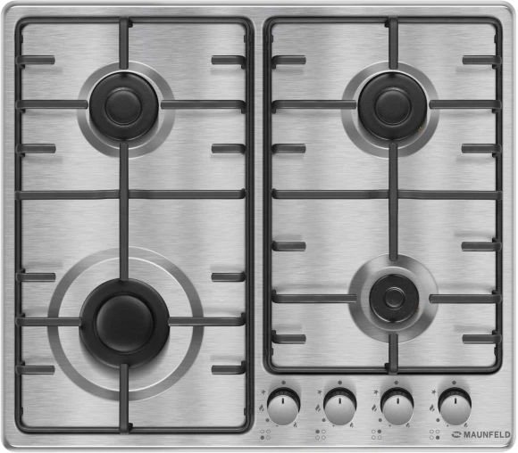 Газовая варочная поверхность Maunfeld EGHS.64.3STS-ES/G нержавеющая сталь