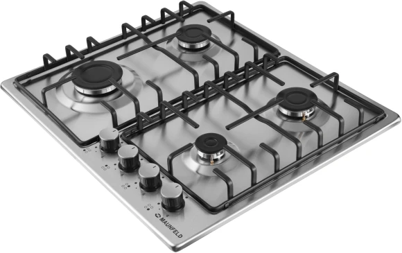 Газовая варочная поверхность Maunfeld EGHS.64.3STS-ES/G нержавеющая сталь