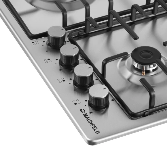 Газовая варочная поверхность Maunfeld EGHS.64.3STS-ES/G нержавеющая сталь