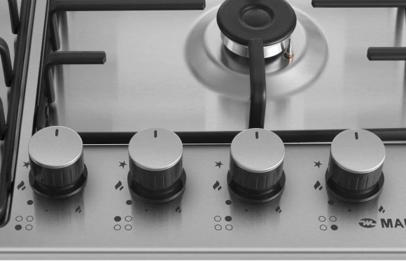 Газовая варочная поверхность Maunfeld EGHS.64.3STS-ES/G нержавеющая сталь