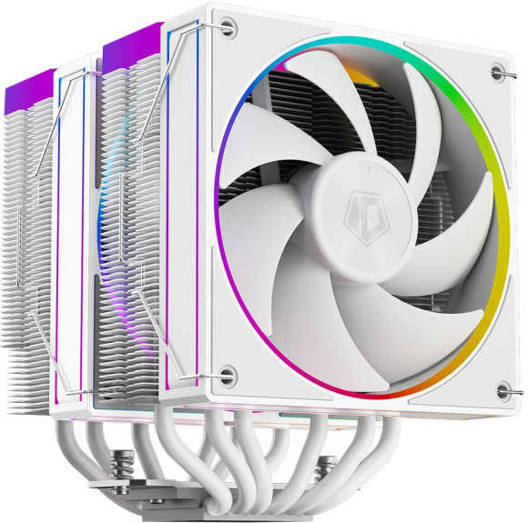 Устройство охлаждения(кулер) ID-Cooling Frozn A620 ARGB Soc-AM5/AM4/1200/1700/1851 белый 4-pin 29.9dB Al+Cu 270W 1200gr Ret (FROZN A620 ARGB WHITE)