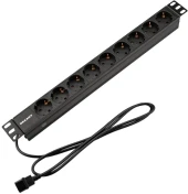 Блок распределения питания Rexant 04-0105-1 гор.размещ. 9xSchuko базовые 16A Schuko 2м Блок распределения питания Rexant 04-0105-1 гор.размещ. 9xSchuko базовые 16A Schuko 2м