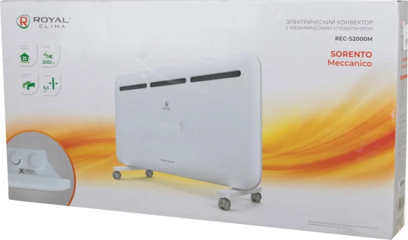 Конвектор Royal Clima Sorento Meccanico REC-S2000M 2000Вт белый Конвектор Royal Clima Sorento Meccanico REC-S2000M 2000Вт белый