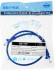 Патч-корд cat.5E stranded molded 0.5м синий RJ-45 (m)-RJ-45 (m)
