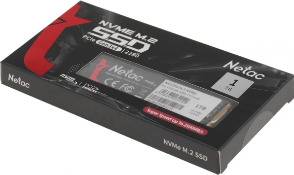 Накопитель SSD Netac PCIe 3.0 x4 1TB NT01NV2000-1T0-E4X NV2000 M.2 2280