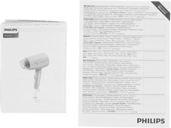 Фен Philips BHC010/10 1200Вт черный