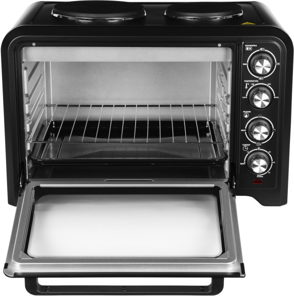 Мини-печь Hyundai MIO-HY098 42л. 1600Вт черный Мини-печь Hyundai MIO-HY098 42л. 1600Вт черный