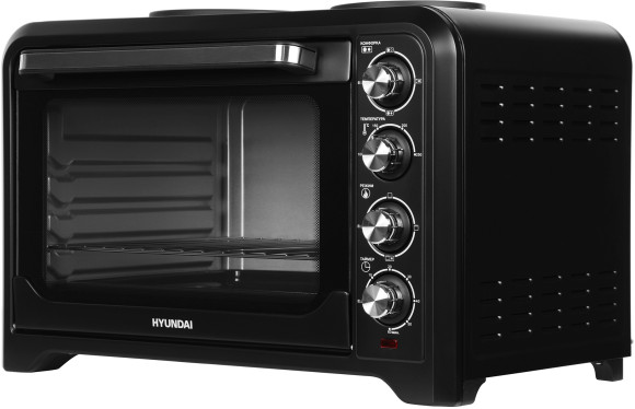 Мини-печь Hyundai MIO-HY098 42л. 1600Вт черный Мини-печь Hyundai MIO-HY098 42л. 1600Вт черный