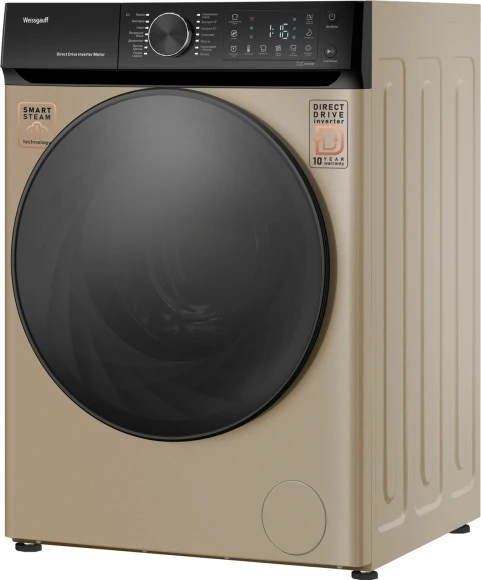 Стиральная машина Weissgauff WM 59411 Direct Drive Inverter Steam Champagne класс: A+++ загр.фронтальная макс.:11кг золотистый инвертор Стиральная машина Weissgauff WM 59411 Direct Drive Inverter Steam Champagne класс: A+++ загр.фронтальная макс.:11кг золотистый инвертор