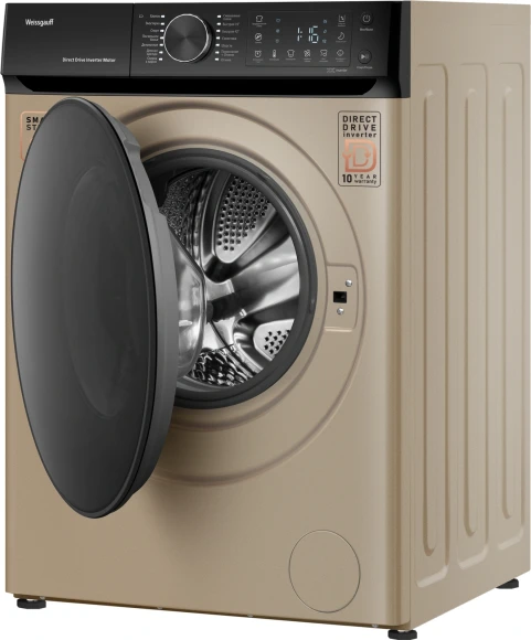 Стиральная машина Weissgauff WM 59411 Direct Drive Inverter Steam Champagne класс: A+++ загр.фронтальная макс.:11кг золотистый инвертор Стиральная машина Weissgauff WM 59411 Direct Drive Inverter Steam Champagne класс: A+++ загр.фронтальная макс.:11кг золотистый инвертор