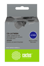Картридж ленточный Cactus CS-LK7WBN LK-7WBN черный на белом для Epson LW1000P/Z700/Z900