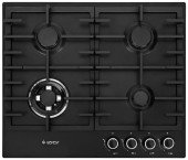 Газовая варочная поверхность Gefest ПВГ 1214-01 К2 черный матовый